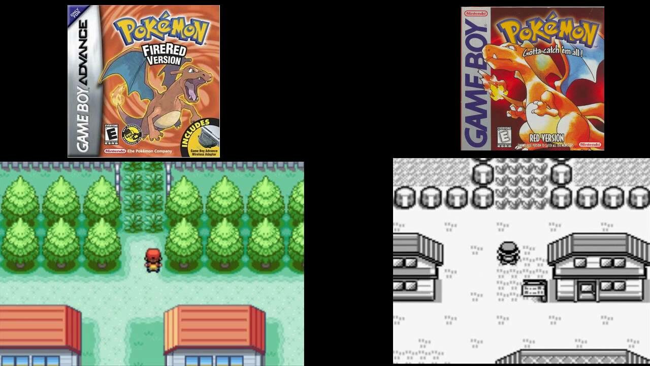 Pokémon Red vs FireRed
