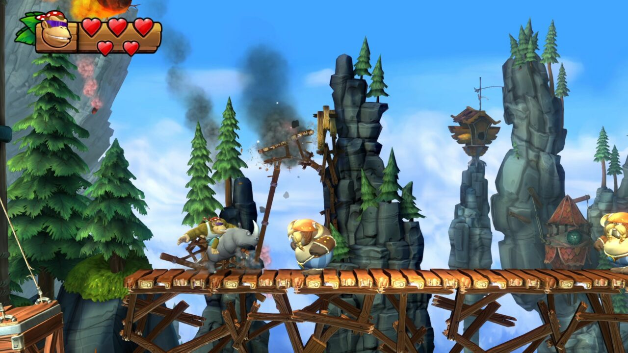 Donkey Kong Country Tropical Freeze screenshot Rambi