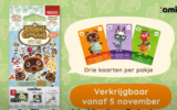 Vijfde serie amiibo-kaarten voor Animal Crossing bevat in Nederland maar drie kaartjes per pakje