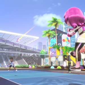 Nintendo-Switch-Sports-badminton-meisje-met-racket