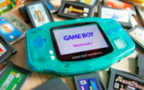 Foto van Game Boy Advance met spellen