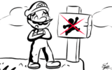 Personages in Mario + Rabbids mochten niet springen van Nintendo