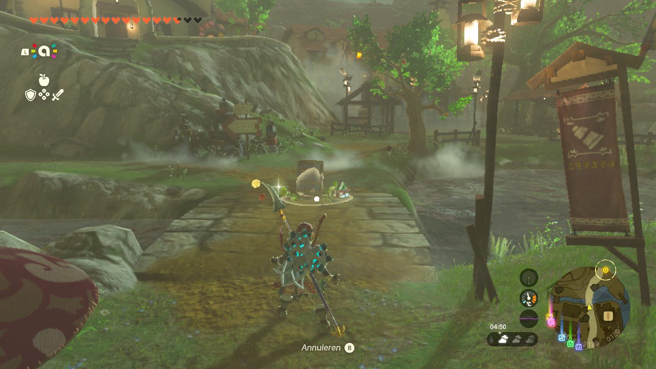 Afbeelding uit Zelda: tears of the Kingdom laat zien hoe je amiibo gebruikt