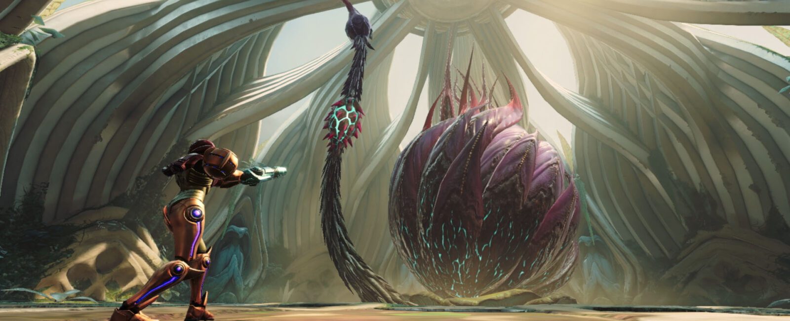 Metroid Prime 4 screenshots boss fight