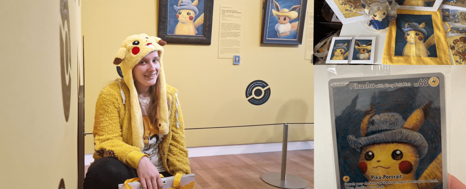 Van Gogh Pikachu Pokemon eevee Merch Promokaart