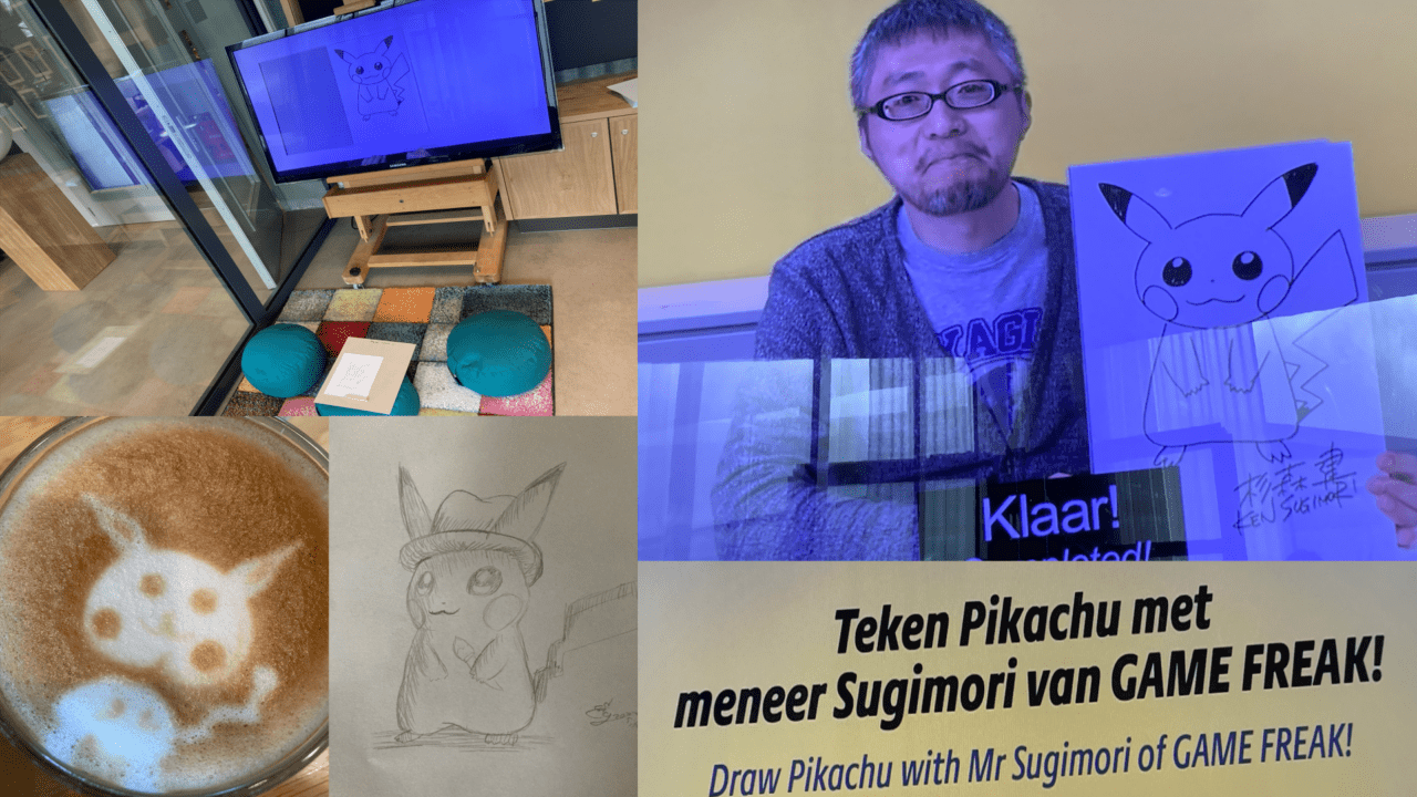 Van gogh x pokemon museum Pikachu how to draw Pikachu latte