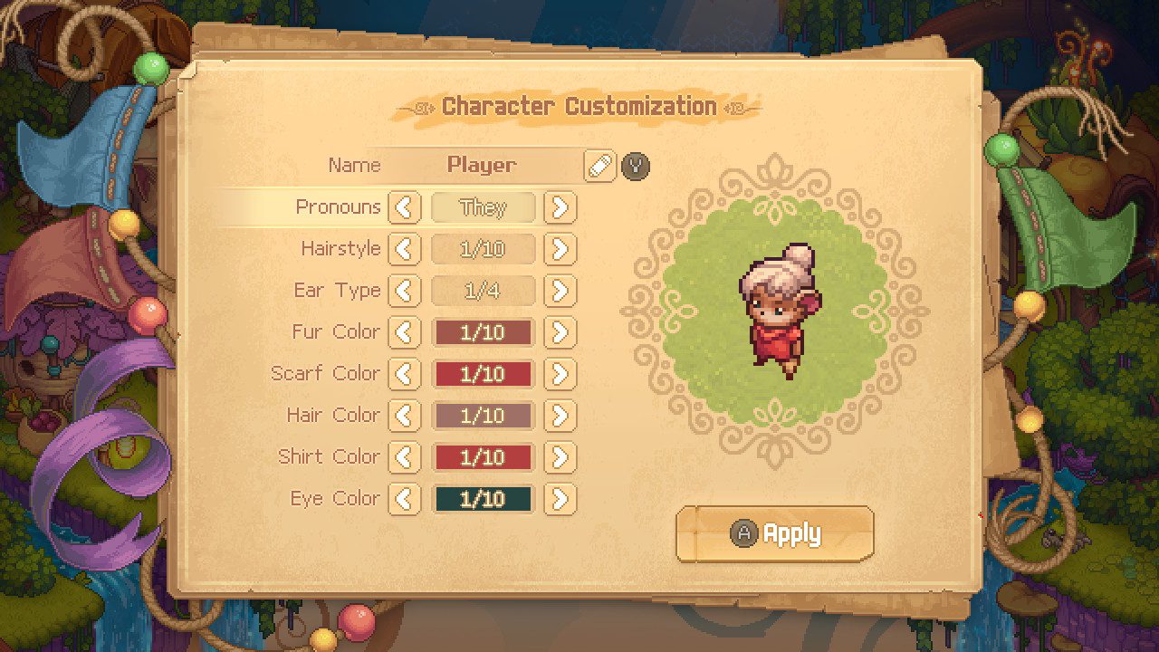 Character creation in Bandle Tale