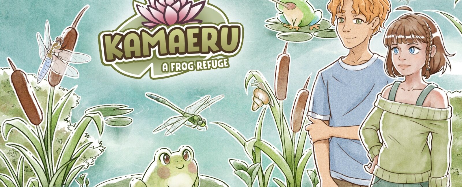 Kamaeru: A Frog Refuge nintendo switch game header