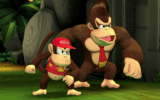 Donkey Kong en Diddy Kong in de schijnwerpers