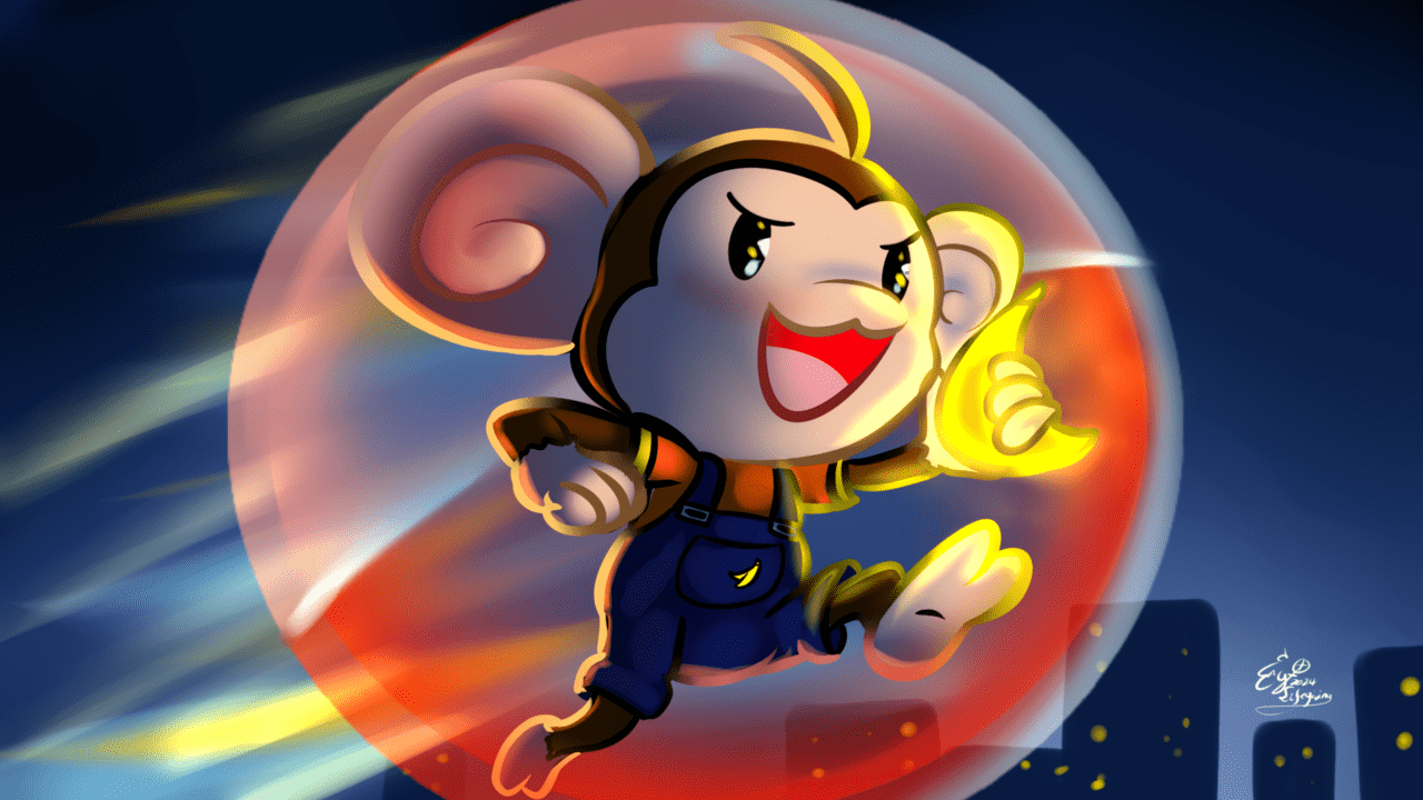 super Monkey Ball Banana Rumble fanart n1up