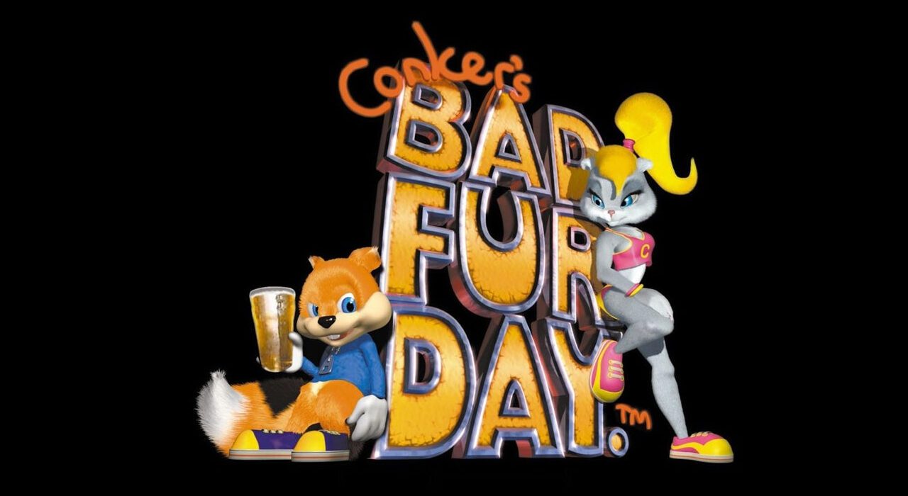 Afbeelding toont het logo van Conker's Bad Fur Day