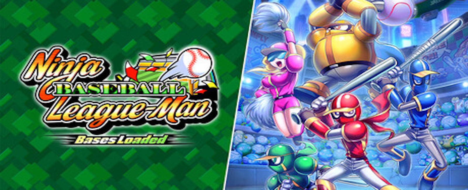 Ninja baseball league-man: bases loaded header
